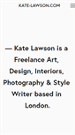 Mobile Screenshot of kate-lawson.com
