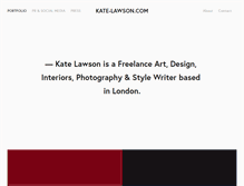 Tablet Screenshot of kate-lawson.com